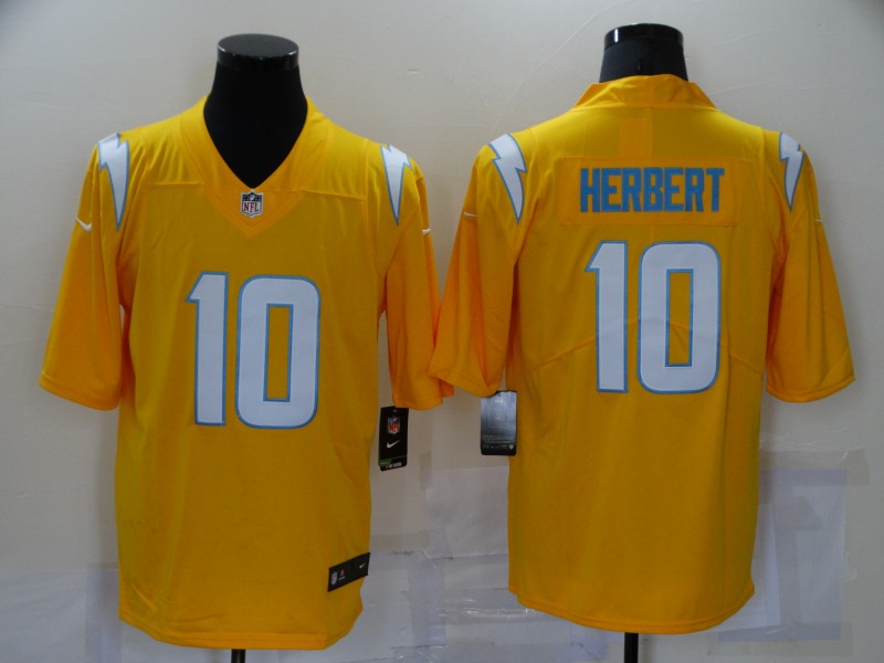 Nike Chargers 10 Justin Herbert Yellow Inverted Legend Limited Jersey,We sell and wholesale Nike Chargers 10 Justin Herbert Yellow Inverted Legend Limited Jersey on line form chian!